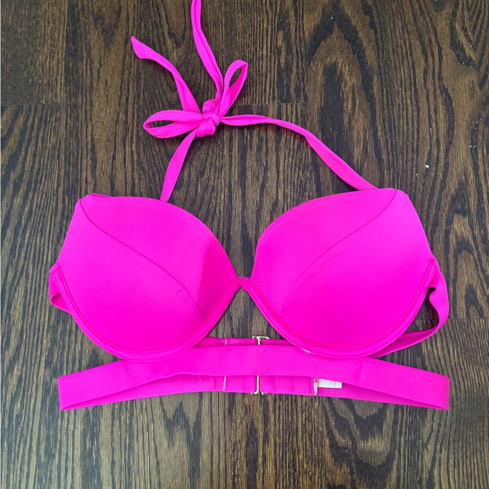 Victoria's Secret hot pink bikini swim top